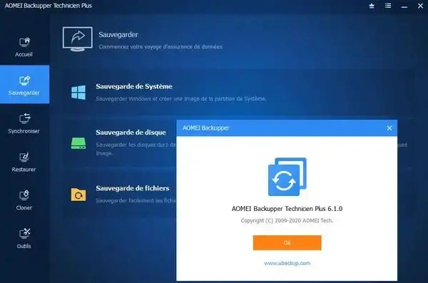 Jaquette de AOMEI Backupper Technician Plus 6.1.0