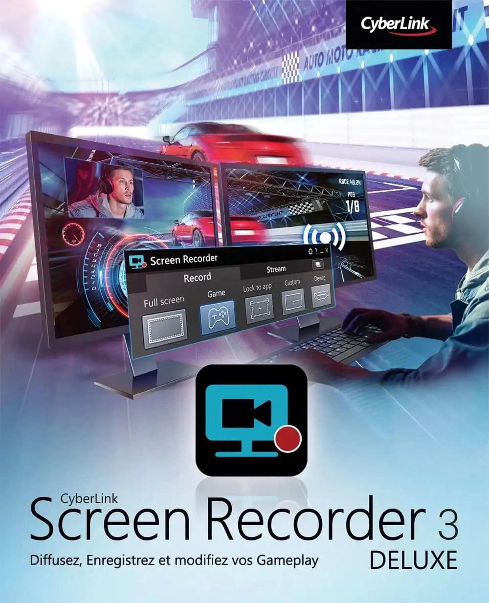 Jaquette de CyberLink Screen Recorder Deluxe v4.2.5.12448 (64 bits)