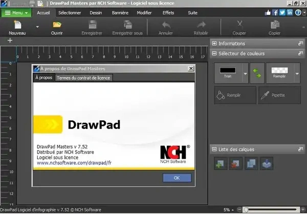Jaquette de NCH DrawPad Editeur Graphique 7.52 Win x64 FRA + Key