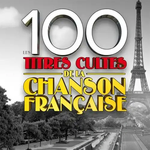 Jaquette de 100 titres cultes de la Chanson française