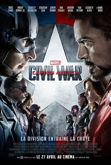 Jaquette de Captain America Civil War