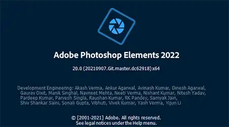 Jaquette de Adobe Photoshop Elements 2022 v20.0 Win x64 Multi-FR activé