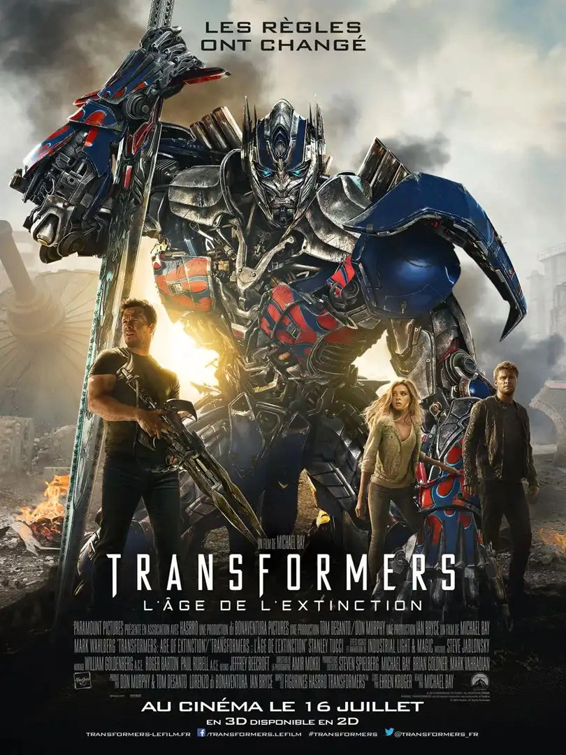 Jaquette de Transformers Age Of Extinction