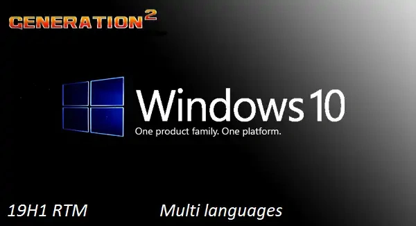 Jaquette de Windows 10 Home Pro 19H1 X86 OEM MULTi-24 MAY 2019