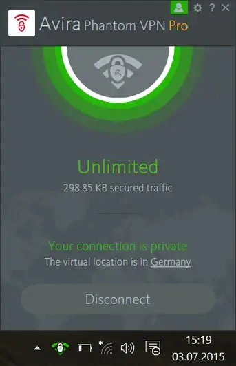 Jaquette de Avira Phantom V.P.N Pro 2.24.1.25128