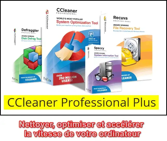 Jaquette de Piriform - CCleaner Pro Plus 5.54.7088 Portable 32-64bit