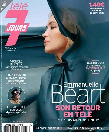 Jaquette de Télé 7 Jours - 24 Septembre 2022