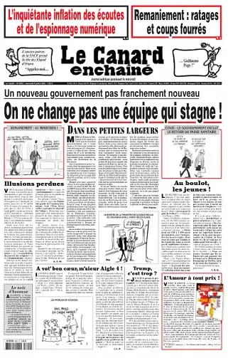Jaquette de Le Canard Enchaîné du Mercredi 28 Septembre 2022