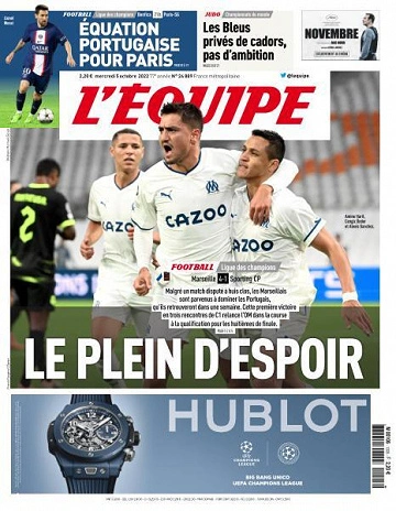 Jaquette de L'equipe du 5 Octobre 2022