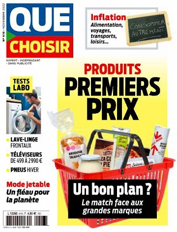 Jaquette de Que Choisir - Novembre 2022