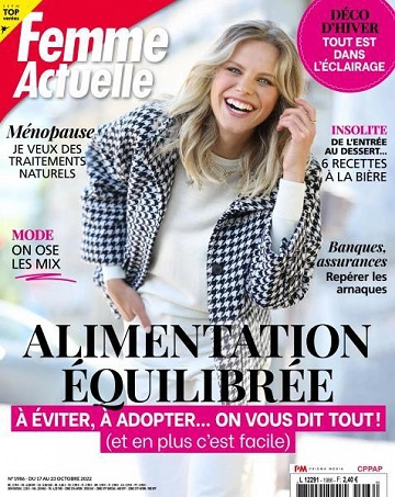 Jaquette de Femme Actuelle - 17 Octobre 2022