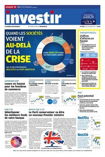 Jaquette de Investir - 22 Octobre 2022