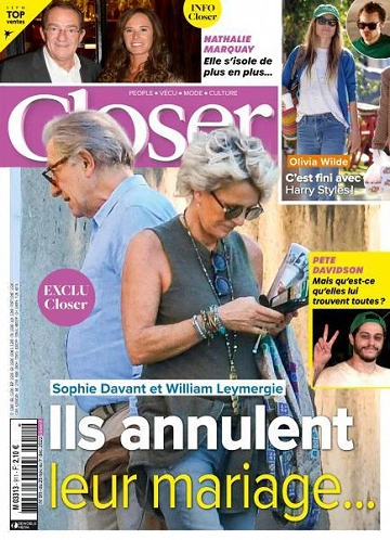 Jaquette de Closer France - 25 Novembre 2022