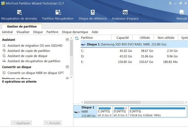 Jaquette de MiniTool Partition Wizard Technician 12.7 WinPE x64 Multi activé