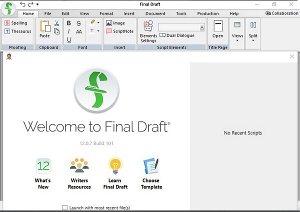 Jaquette de Final Draft 12.0.7.101 Win x64 Anglais Préactivé