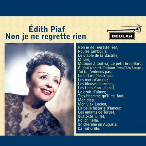 Jaquette de Edith Piaf-Non Je Ne regrette Rien 2023