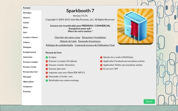 Jaquette de Sparkbooth Premium 7.0.76 Win x64 Multi Préactivé