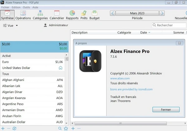 Jaquette de Alzex Finance Pro 7.1.6 Portable Win x64 Multi Préactivé
