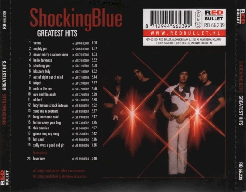 Jaquette de Shocking Blue - greatest Hits 2004