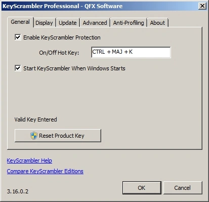 Jaquette de QFX KeyScrambler Pro 3.17.0.4 Win x64 Anglais + Serial