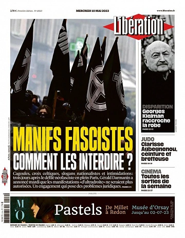 Jaquette de Libération du 10 Mai 2023