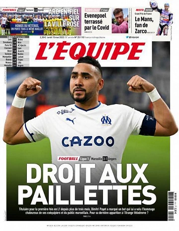 Jaquette de L'equipe - 15 Mai 2023