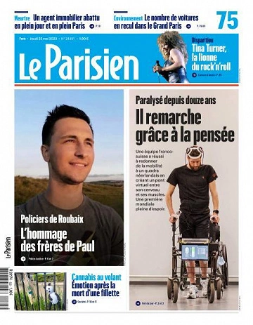 Jaquette de Le Parisien - 25 Mai 2023