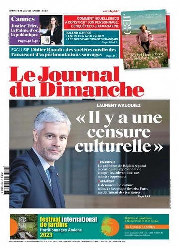 Jaquette de Le Journal du Dimanche - 28 Mai 2023