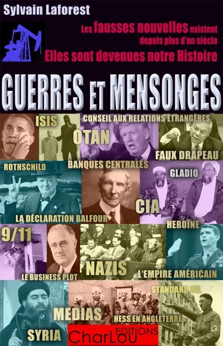 Jaquette de Sylvain Laforest - Guerres et mensonges 2020