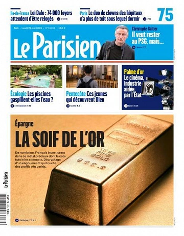 Jaquette de Le Parisien - 29 Mai 2023