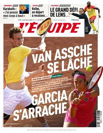 Jaquette de L'equipe du 30 Mai 2023