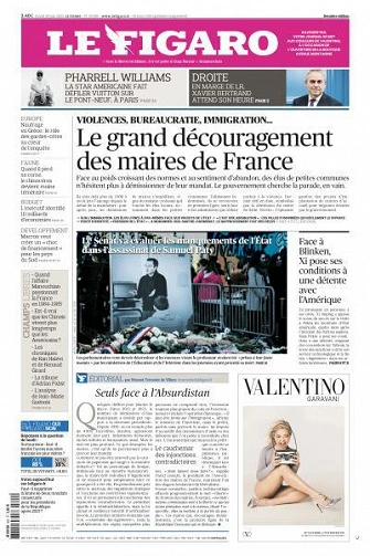 Jaquette de Le Figaro du 20 Juin 2023