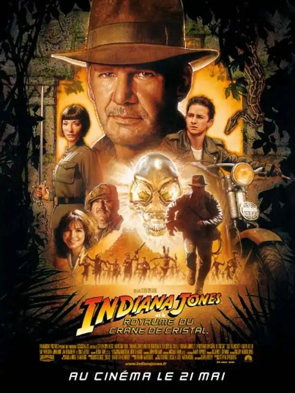 Jaquette de Indiana Jones Et Le Royaume Du crâne De Cristal