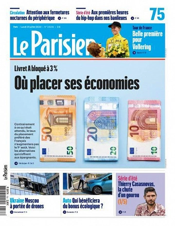 Jaquette de Le Parisien - 31 Juillet 2023