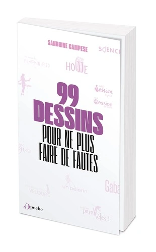 Jaquette de 99 dessins pour ne plus faire de fautes - Sandrine Campese 2023