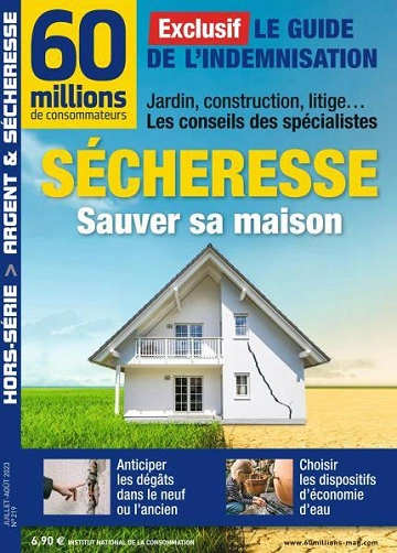 Jaquette de 60 Millions de Consommateurs Hors-Série - Juillet-Août 2023