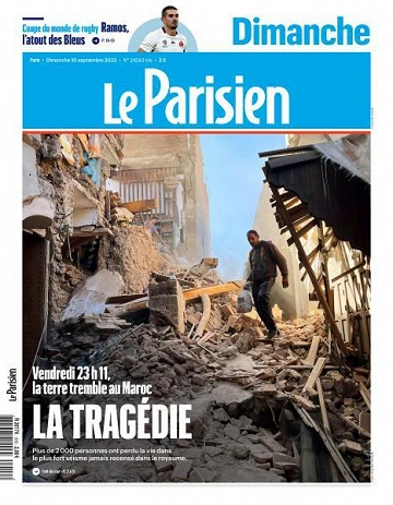 Jaquette de Le Parisien - 10 Septembre 2023
