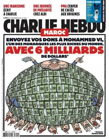 Jaquette de Charlie Hebdo - 13 Septembre 2023