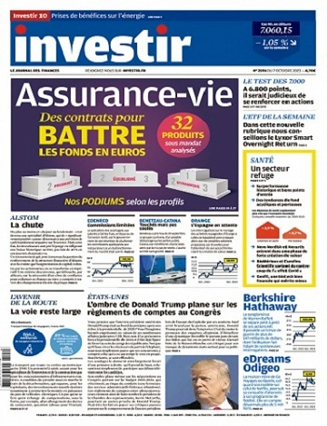 Jaquette de Investir N°2596 Du 7 au 13 Octobre 2023