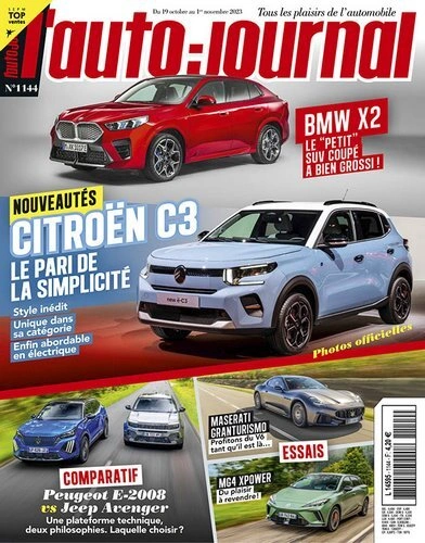 Jaquette de L'Auto Journal du 19 Octobre 2023