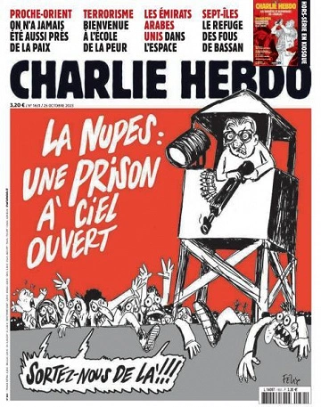 Jaquette de Charlie Hebdo - 25 Octobre 2023