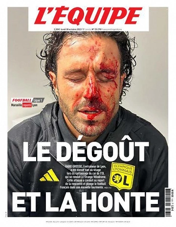 Jaquette de L’equipe du Lundi 30 Octobre 2023
