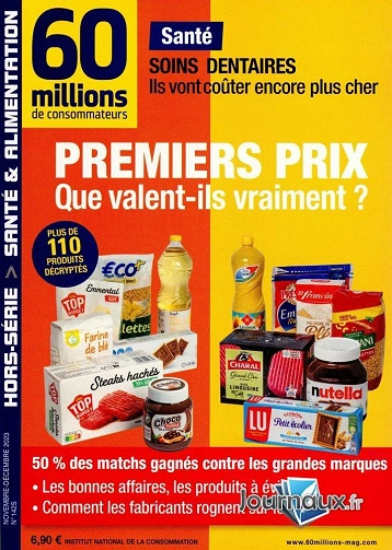 Jaquette de 60 Millions de Consommateurs Hors-Série - Novembre -Décembre 2023