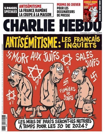 Jaquette de Charlie Hebdo - 8 Novembre 2023