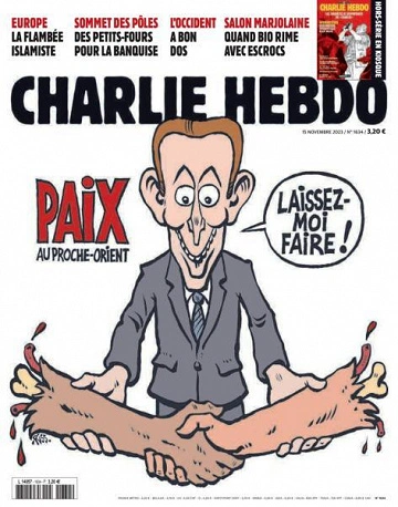 Jaquette de Charlie Hebdo - 15 Novembre 2023