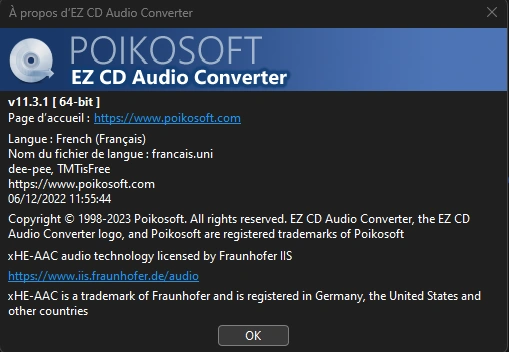 Jaquette de EZ CD Audio Converter 11.3.1.1 (Win x64 Multi Crack)