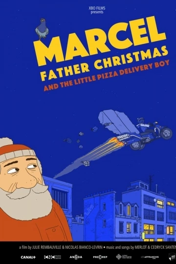 Jaquette de Marcel Le Pere Noel Et Le Petit Livreur De Pizzas