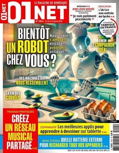 Jaquette de 01NET du 10 Janvier 2024