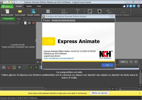 Jaquette de NCH Express Animate Logiciel d’Animation 9.38 Win x64 Français + Serial