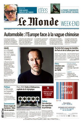 Jaquette de Pack Le Monde + M le Magazine du Monde - 20 Janvier 2024